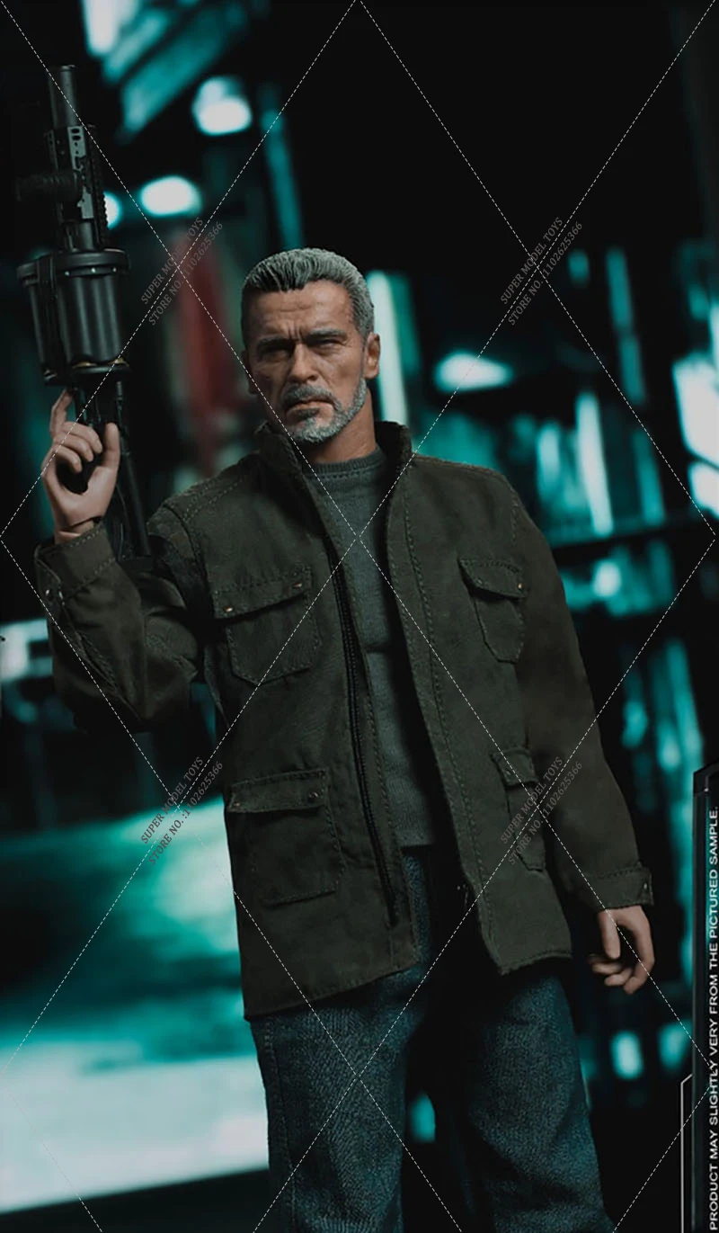 DJ-CUSTOM NO-16004 1/6 Scale Collectible Tough Man Old Version 12 inch T-800 Arnold Full Set Action Figure Model Toys