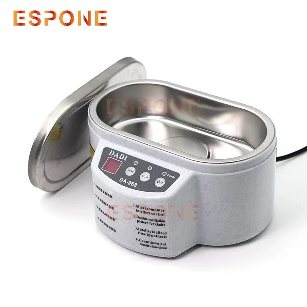 ESPONE Washing Machine Print head Ultrasonic Cleaner For Clogged/Blocked print Glasses Circuit Board Intelligent Cleaner DA-968