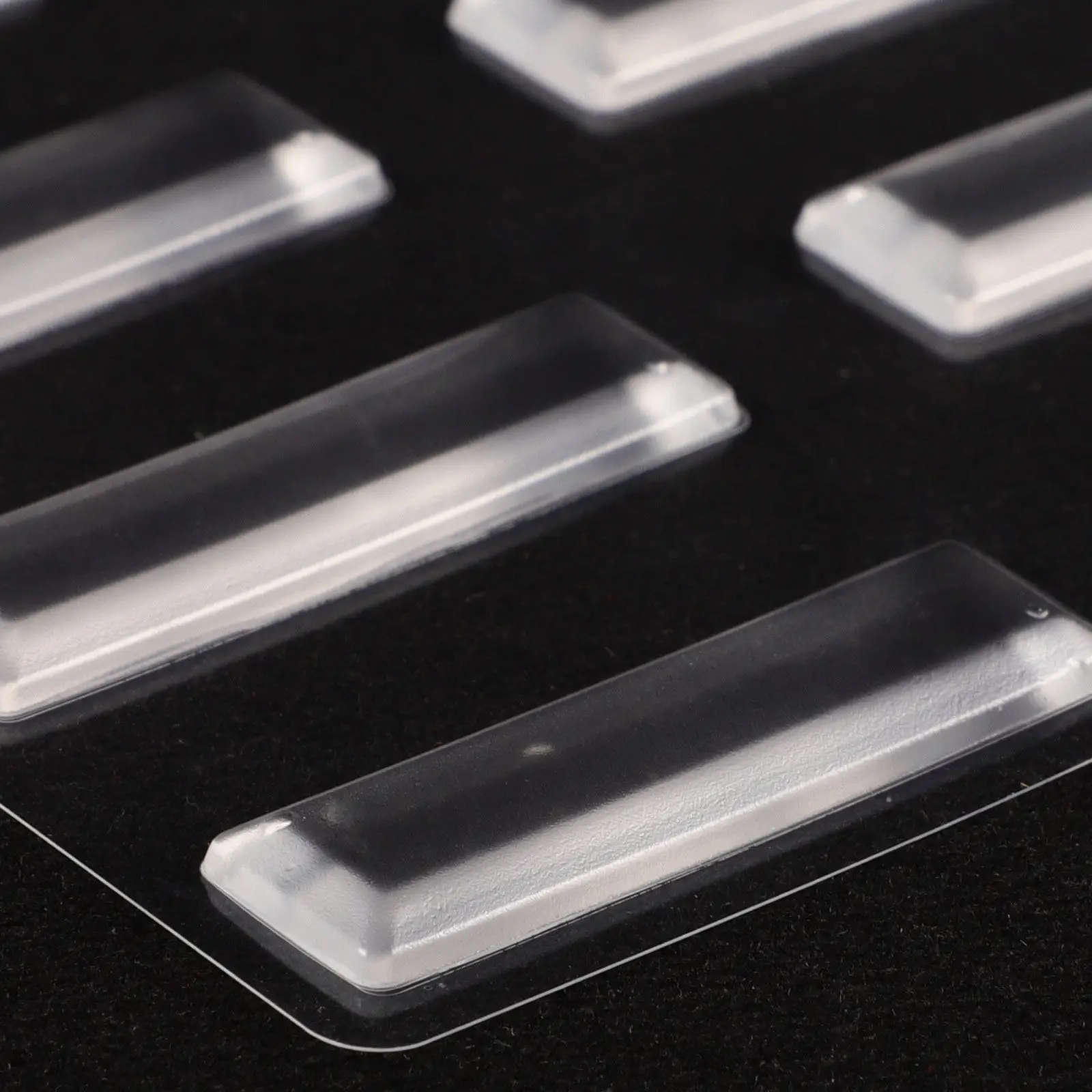 Clear Silicone Bumper Strips Self-Adhesive Furniture Anti- Guards for Cabinets Desks Tables Walls Anti-Slip