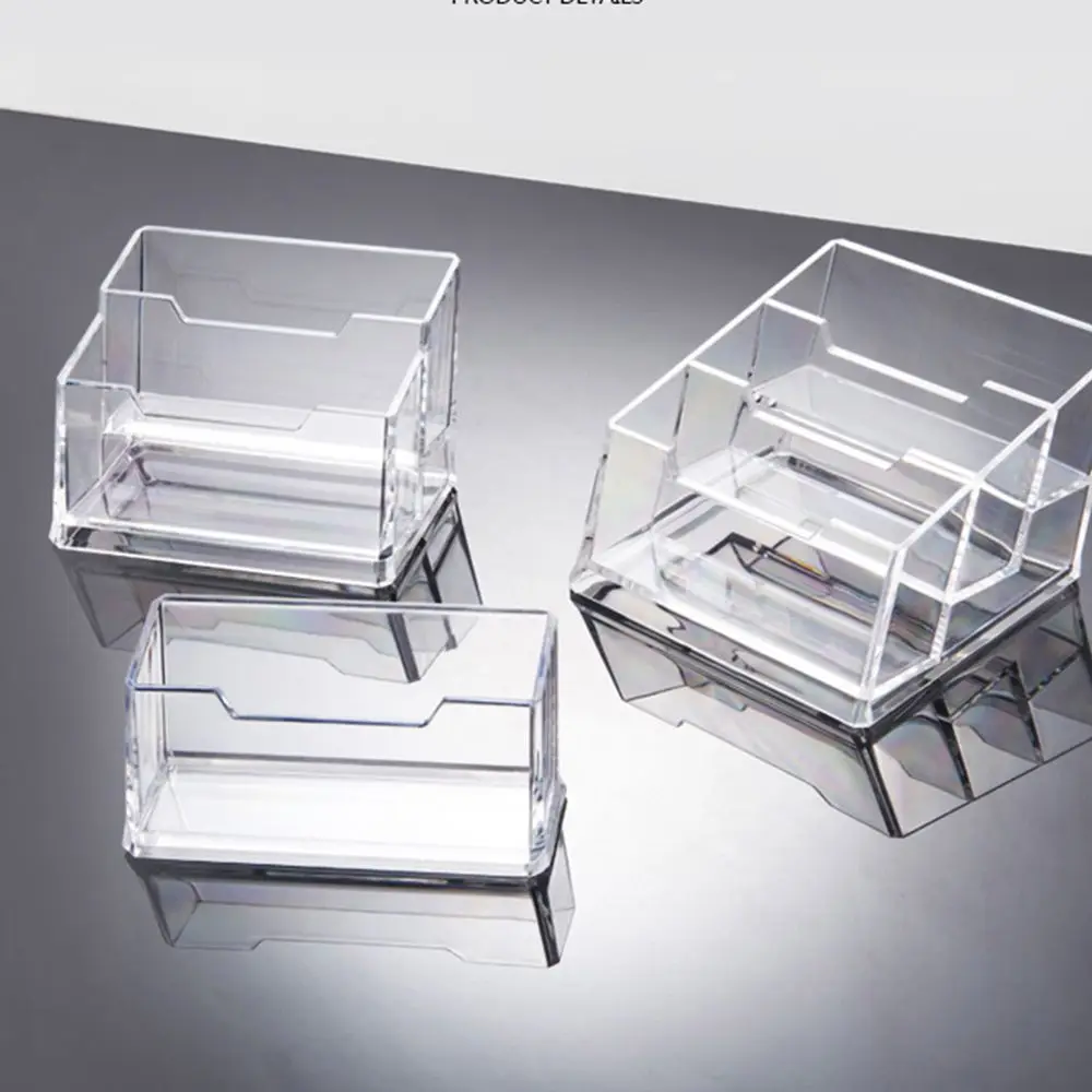 Supplies Desktop Decoration Home Table Organizer Business Card Container Cards Display Stand Card Display Shelf Name Card Rack