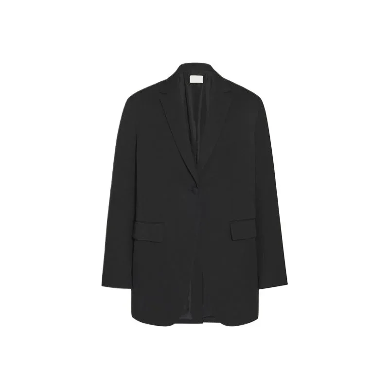 Blazer en laine de luxe pour femme, Silhouette adt, Veste trempée à un bouton, Col principal simple, Nouveau, Automne, Hiver, 2024