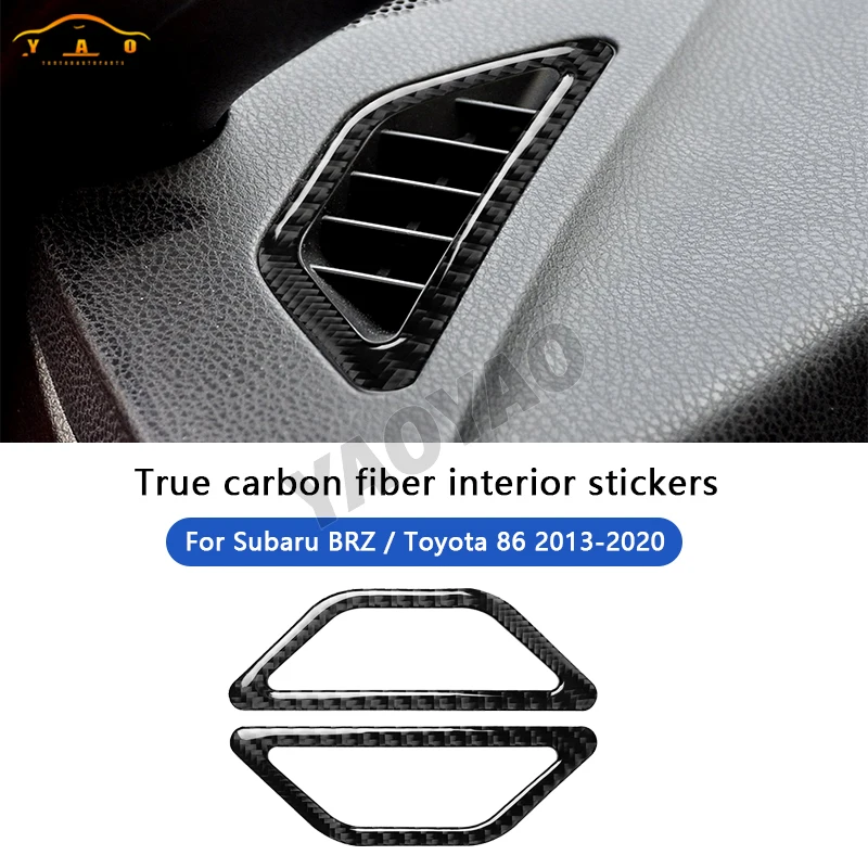 

Carbon Fiber Car Side Air Outlet Vent Sticker For Subaru BRZ Toyota 86 2012 2013 2014 2015 2016 2017 2018 2019 2020