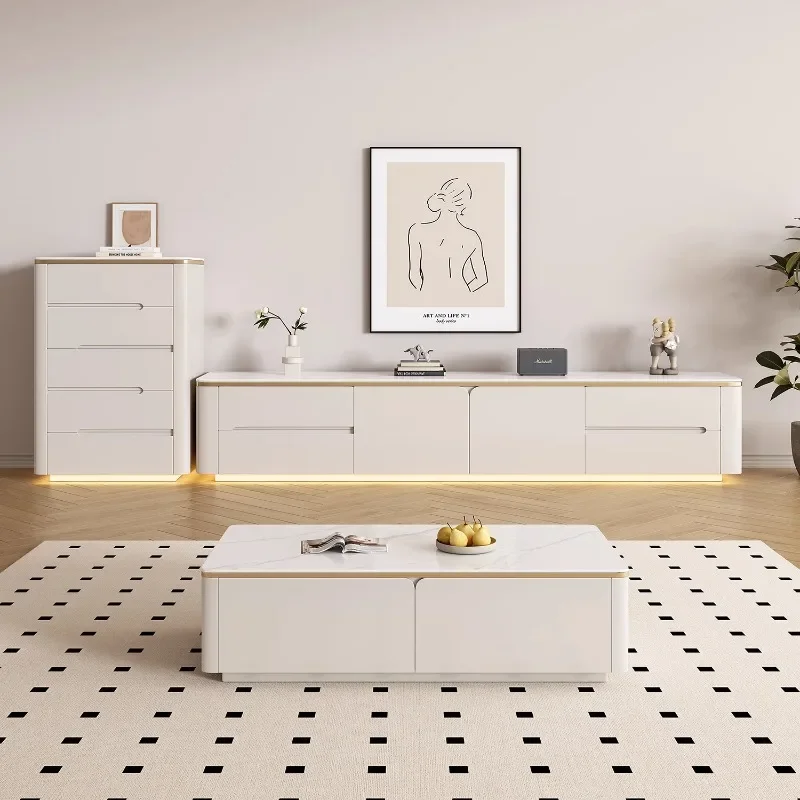 

Drawers Wood Tv Stands Mobile Modern Living Room Luxury Display Tv Table Storage Organizer Archivadores Chinese Style Furniture