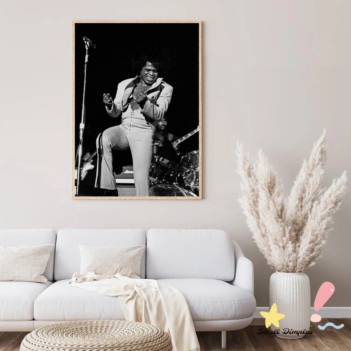 James Brown Music Star Poster Canvas Art Print Home Decoration Wall Painting ( No Frame )