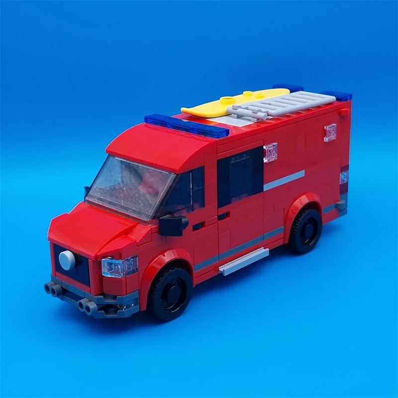 City Series MOC Fire Water Rescue 335PCS Building Block Model Kits DIY Assembling Display Toys Children Christmas Gift