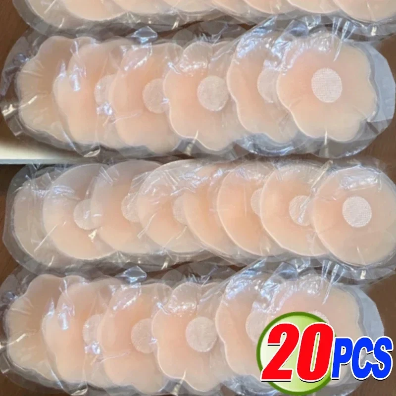 2-20Pcs Silicone Nipple Cover Reusable Women Breast Petals Lift Invisible Pasties Bra Padding Stickers Patch Boob Pads Adhesive