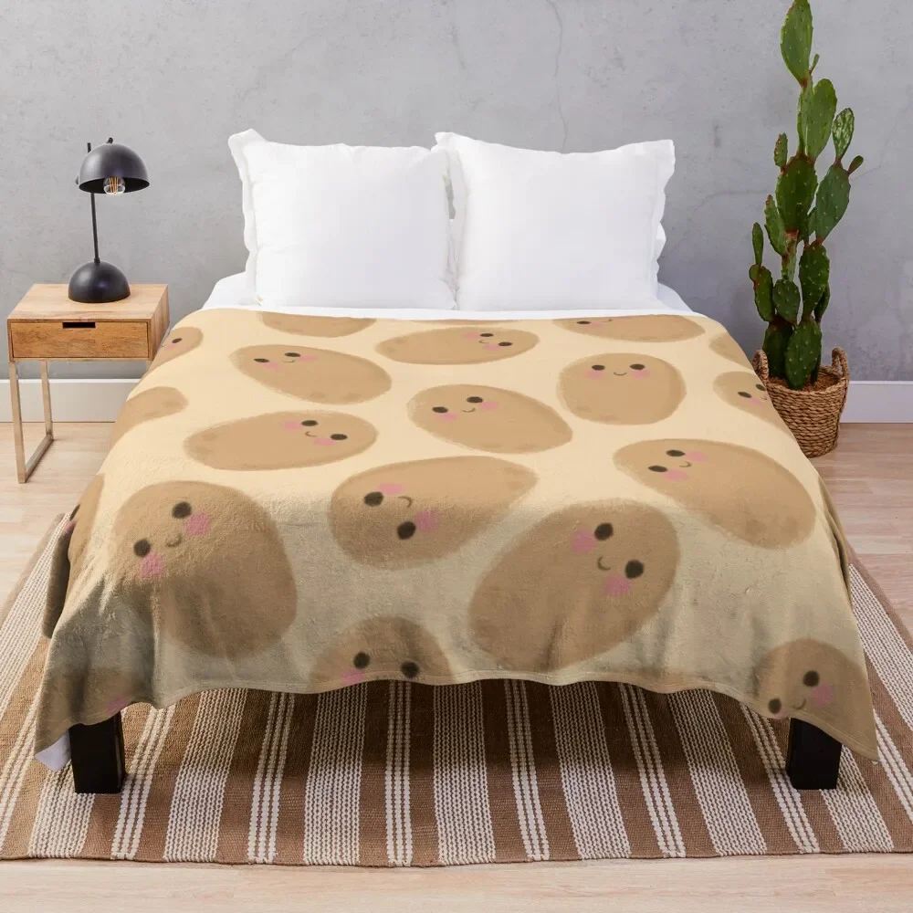 

Potatoes v2 Throw Blanket