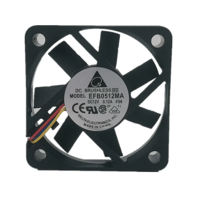 Delta EFB0512MA 5010 12V 0.12A 5cm, ventilateur de refroidissement, châssis d'échappement ultra silencieux, nouveau