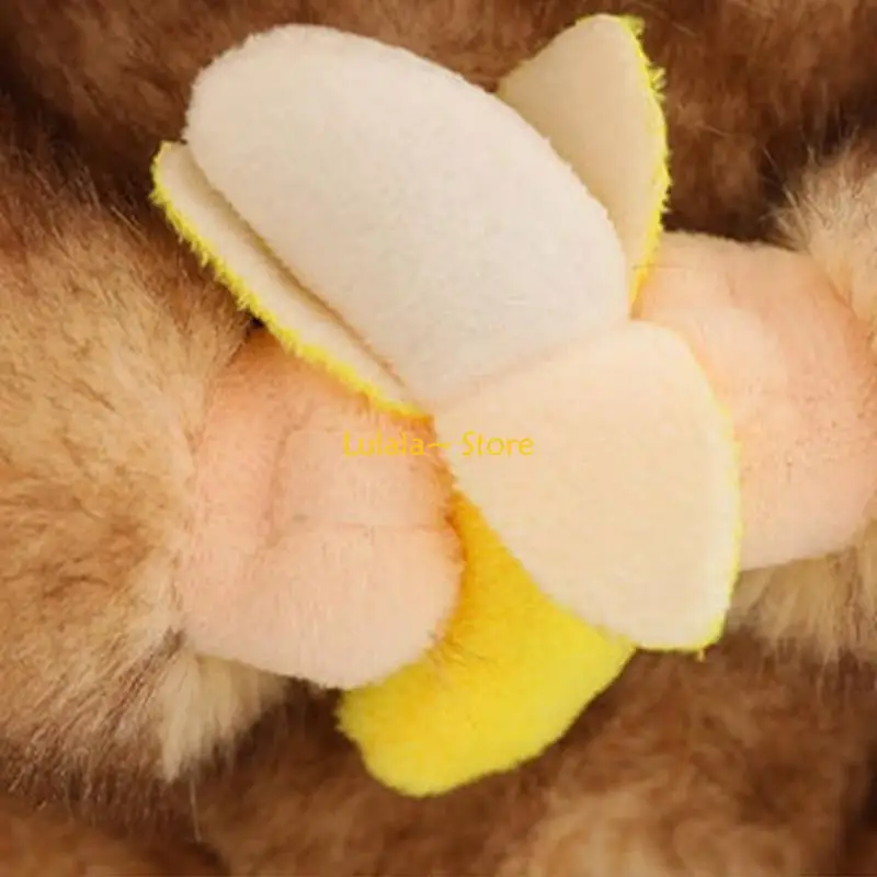 Y4QA Stuffed Toy Christmas Gift Golden Monkey Handcrafts for Kid Girls Throw Pillow