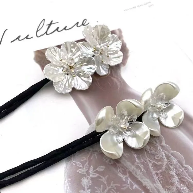 أنيقة لؤلؤة زهرة كعكة صانع الكورية كسول بكرو الشعر اكسسوارات التصميم دبوس الشعر تجديل تجديل Hairgrip أدوات التصميم