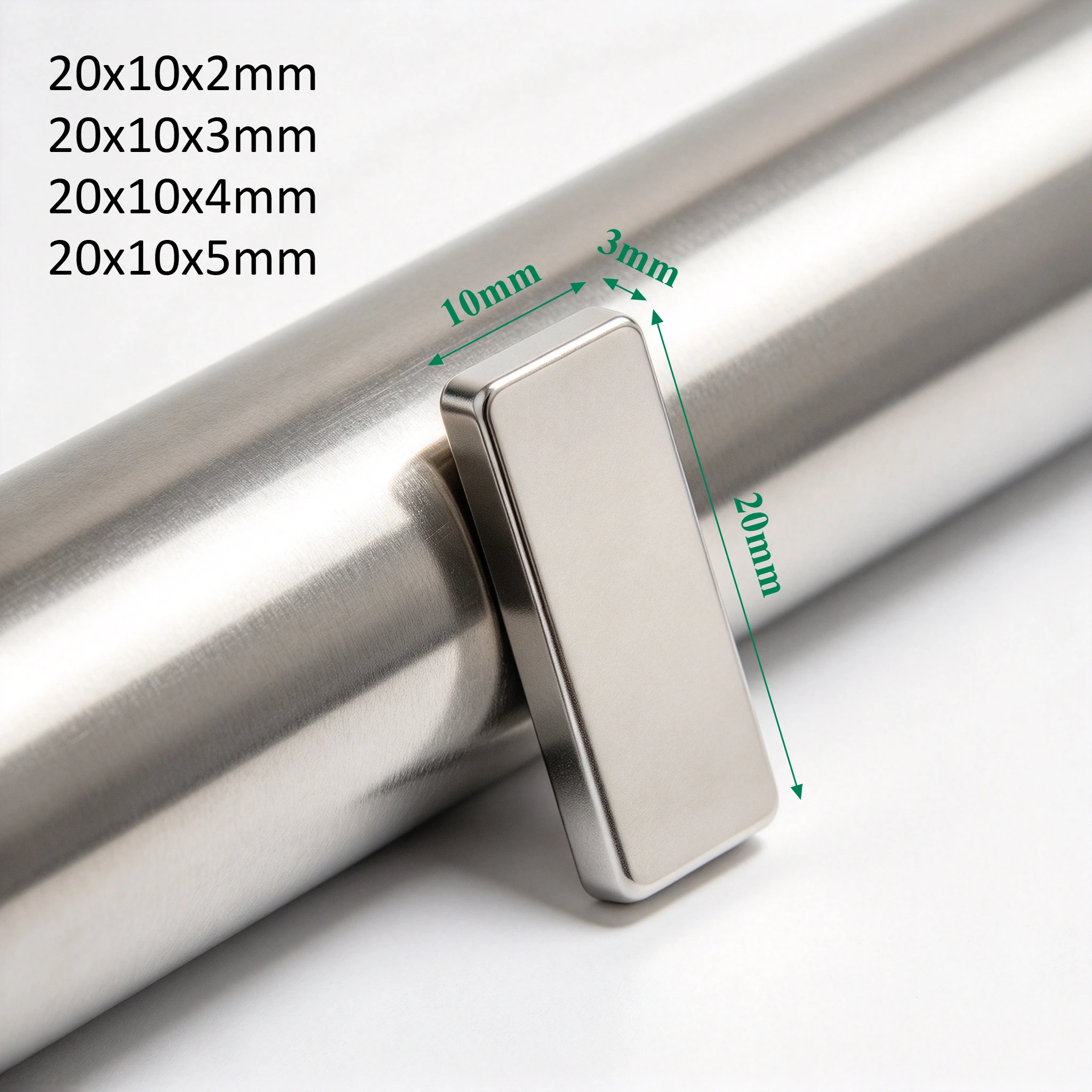 20x10x2mm  20x10x3mm 20x10x4mm 20x10x5mm N35 Neodymium Block Magnet Rare Earth NdFeB Strong Magnet for Hobby DIY