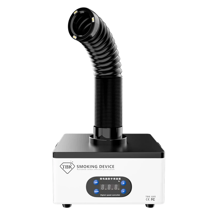 TBK-668 Extractor de humos sin ruido, purificador de humo, máquina láser, soldadura, succión de humo, extracción de humos para reparación de teléfonos
