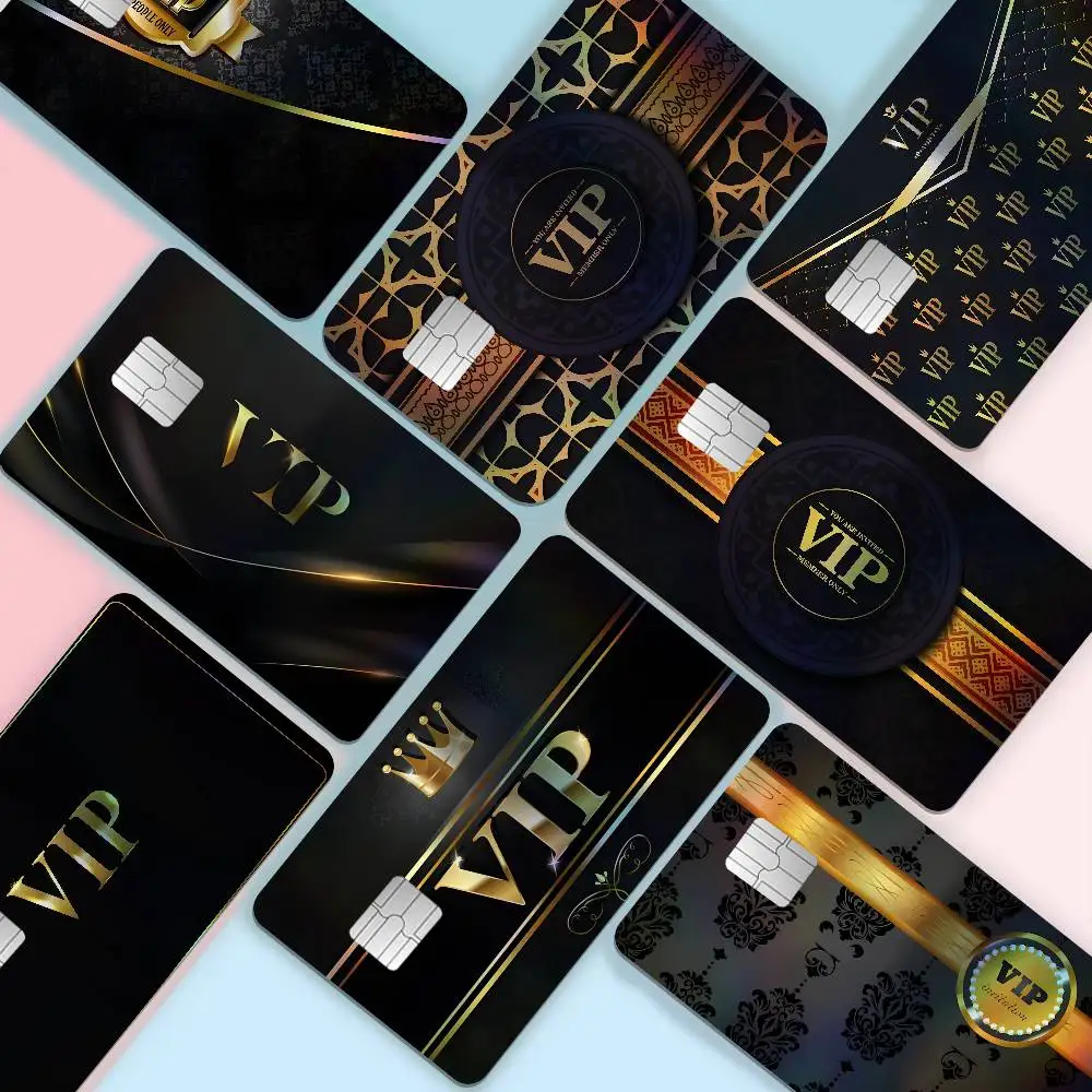 Laser VIP Anime Laser Flash Bank Card Stickers Fashion Aesthetic Design for Daily Decor