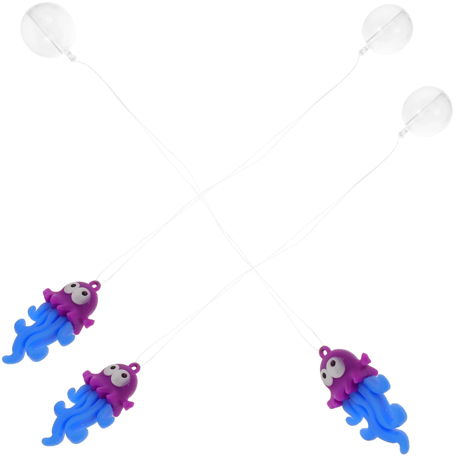 

3Pcs Fish Tank Accessories Decorations Cartoon Octopus Adorable Lightweight Compact Stylish Aquarium Layout Prop