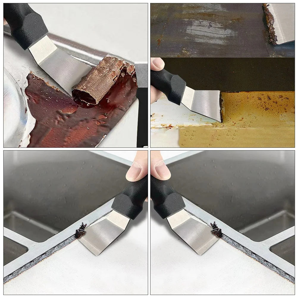 

4pcs Cleaning Scrapers Multi-Purpose Home Surface Glue Removal Tool Oil Paint Cement Tile Floor Scraper Dirt Removal