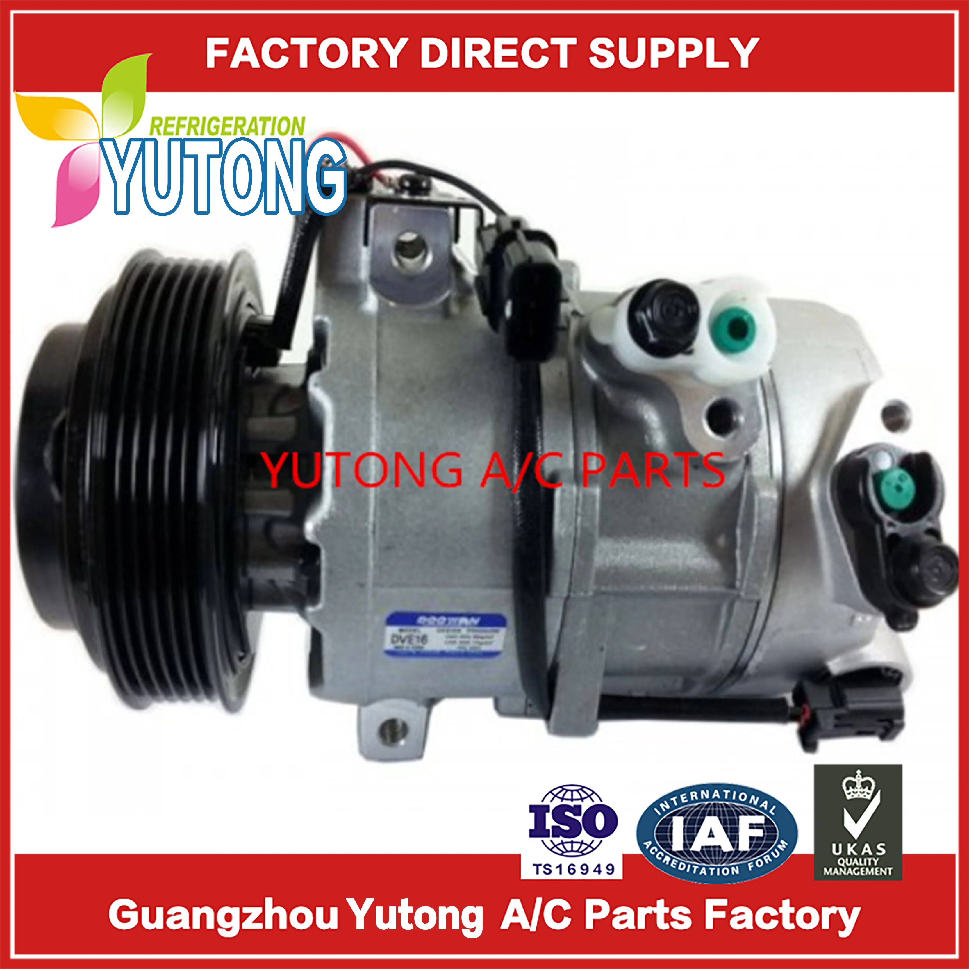 DVE16 A/C Compressor For Hyundai Tucson 201-2015 Kia Sportage 2011-2014 Hyundai Ix35 09-13 97701-2S500 977012S500 97701 2S500