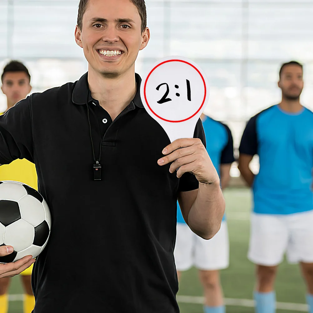

2Pcs Portable Whiteboard Paddle Easy to Use Erasable Mini Scoreboard for Various Uses Scoreboard Hand Board