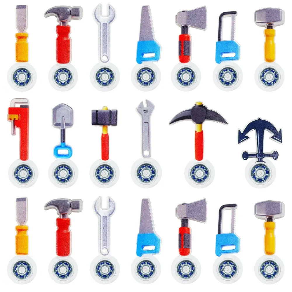 

20 шт. набор, имитация молотка, гироскоп на кончике пальца, игрушка, креативный дизайн, карманный размер, мини-гироскоп на палец, отвертка, стиль гаечного ключа