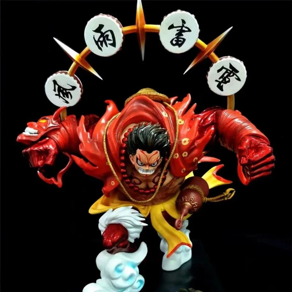 

Anime One Piece Monkey·D·Luffy GK Kabuki Tiens Fourth Gear PVC Action Figure Collectible Model Doll Toy 35CM