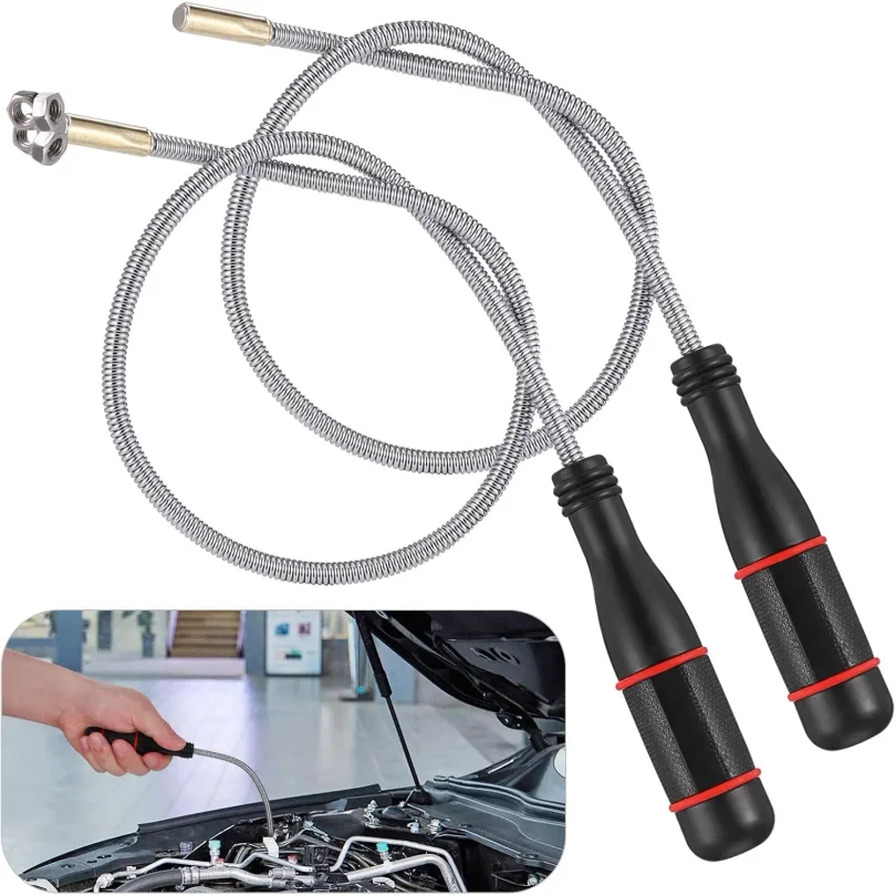 New Foldable Strong Magnetic Pickup Tool Car Tool Flexible Magnet Grabber Pickup Car Disassembly Tools Automotive Workshop Tools