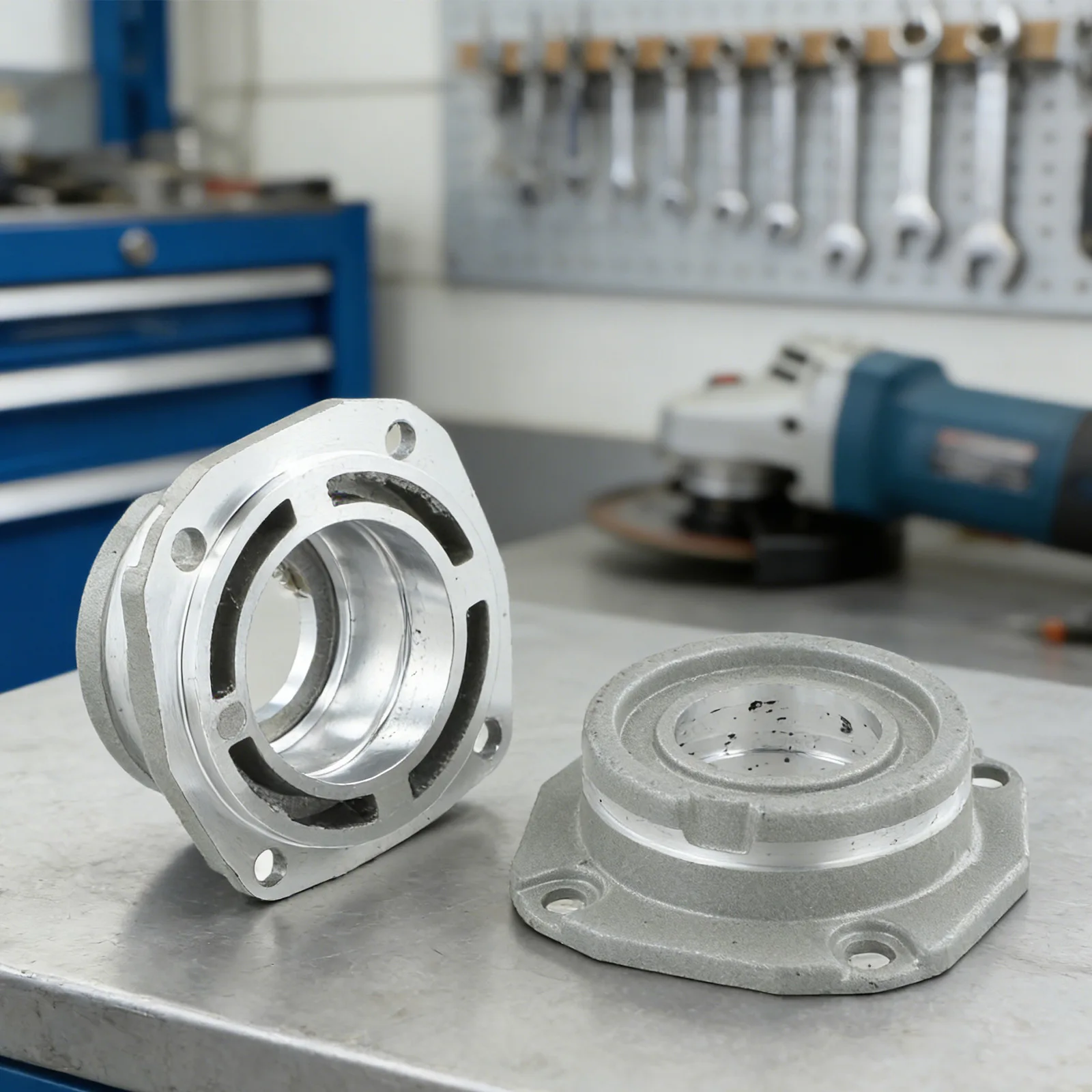 

Aluminum Grinder Housing Angle Grinder Front Cover 42mm X 21.5mm Size Compatible With 100-type Grinders Aluminum