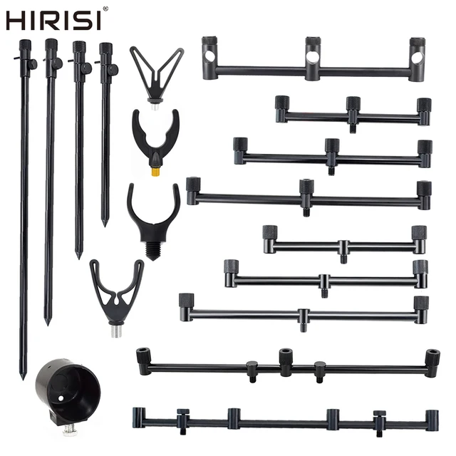 Hirisi Carp Fishing Rod Pod Bank Stick i Buzz Bar Fishing Rod Rest Head Akcesoria wędkarskie