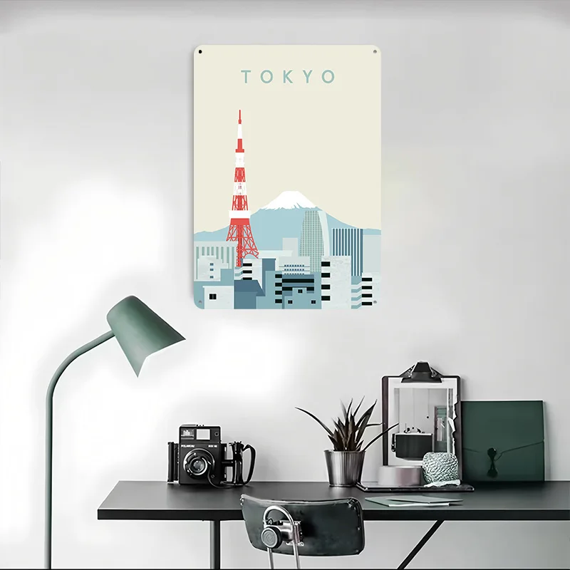 Plakat Tokio Retro Drukowany 3 – Retro Gaming Gifts For Men recenzja i cena