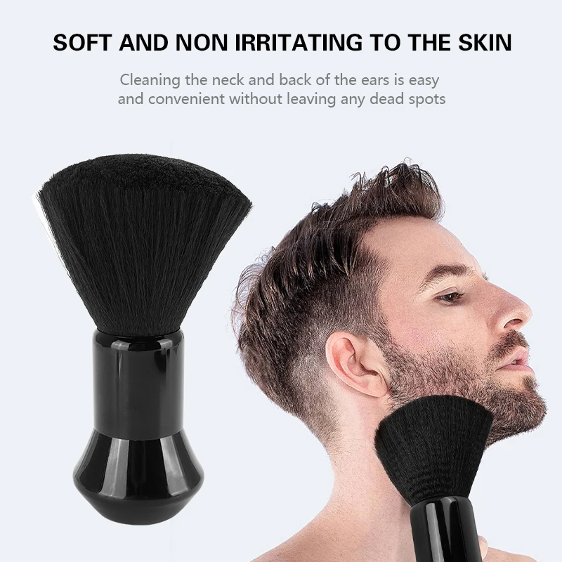 Soft Barber Neck Duster Hair Cleaning Dusting Brush Barber Supplies to Remove Hair from Neckline and Ears After Haircut