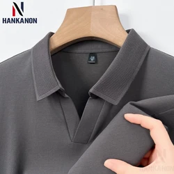 Men V-neck Polo Shirt, Youth Short-sleeved T-shirt, Harajuku Style, Collar Design Equestrian Polo Shirt.High-quality Cotton. 66%