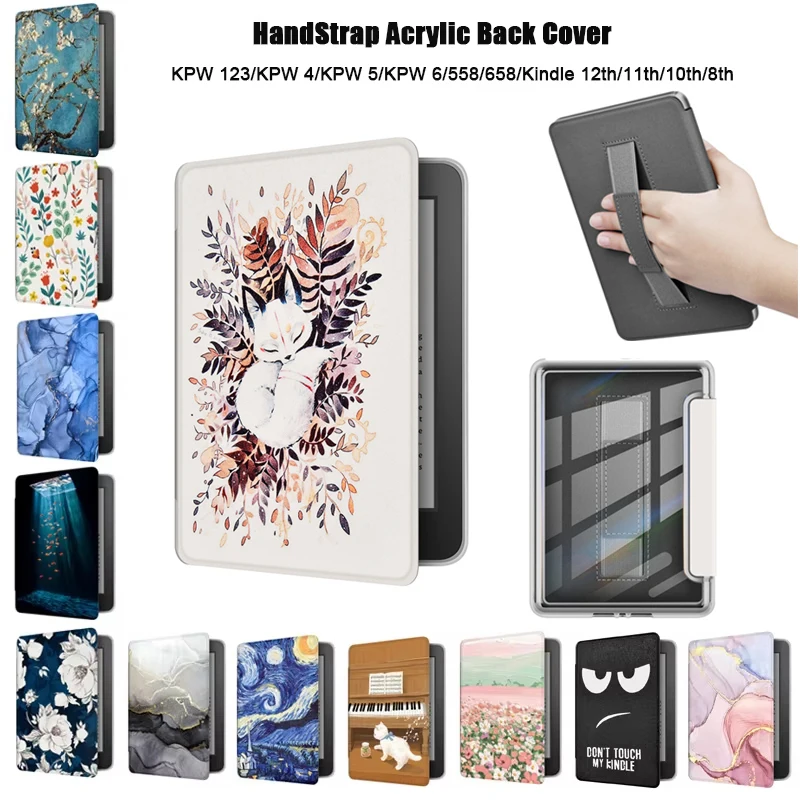 Acrylic Case for Kindle Paperwhite Colorsoft 2024 2022 2021 4 5 6 10th 11th 12th Generation 6 6.8 7 Inch Protective Cover Pouch