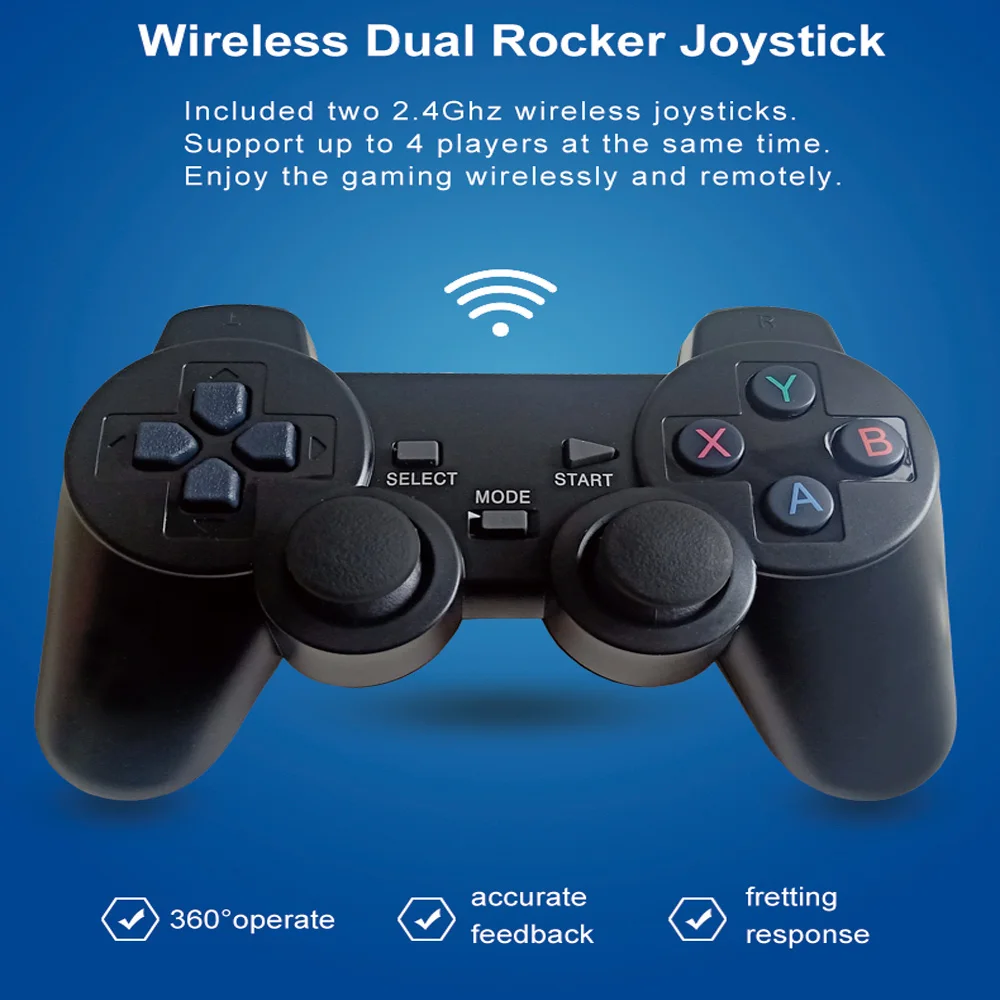 W8 Pro Game Box 30000+ Android 14 HD 6K Game Console Dual WiFi 4G 5G Wireless Controller Smart Game box for GBA/FC
