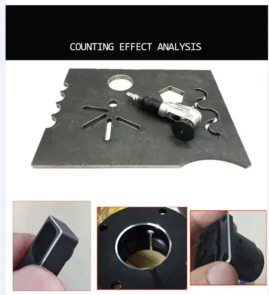 Mini Air Chamfer Tool for Chamfering and Round Corner on Metal, Arc Corner 45 Degree Pneumatic Beveling Trimming Deburring