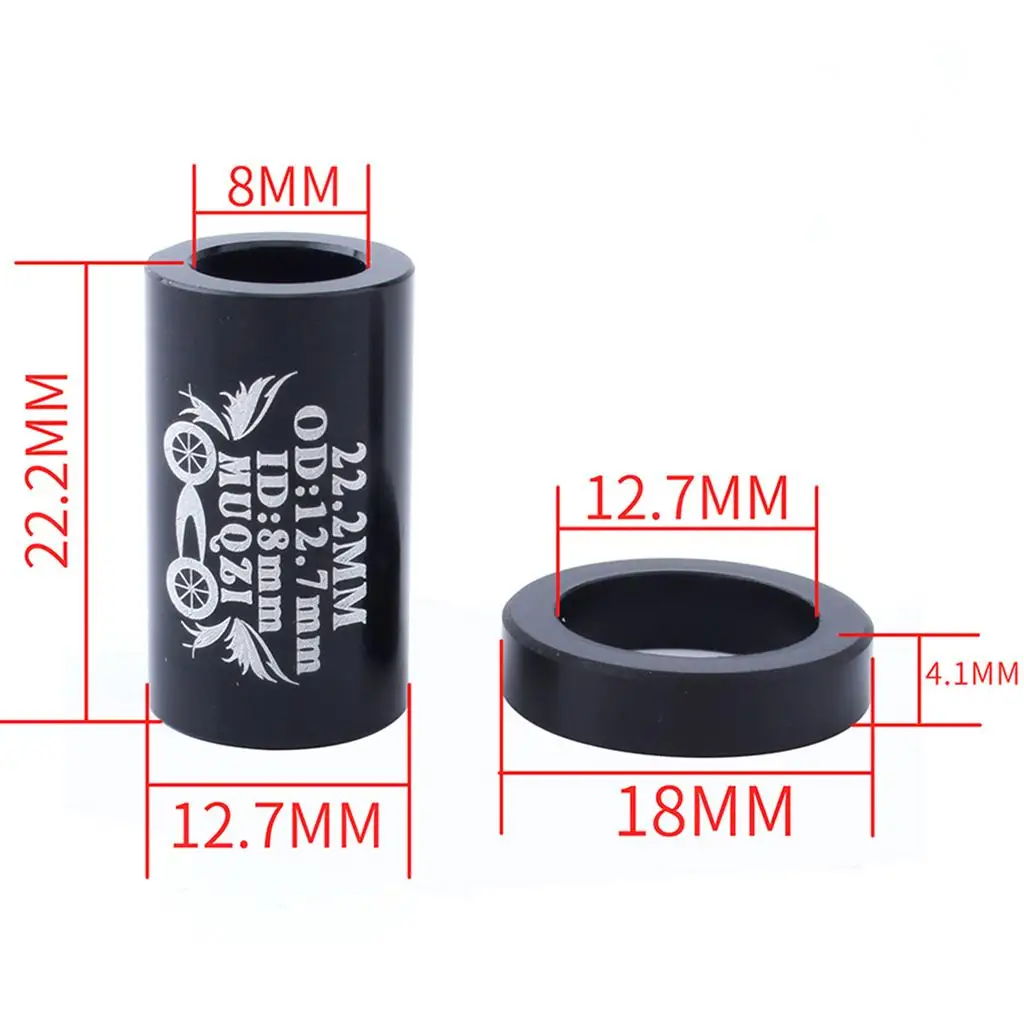 Alloy Rear Shock Absorber Bushing Tube 22.2mm 24mm 25.4mm Suspension Pivot for MTB Cyclists and DIY Upgrades