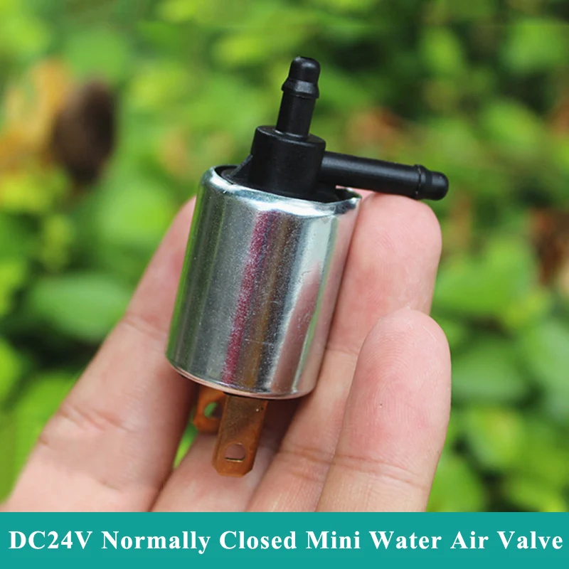 

DC 24V Normally Closed Mini Water Air Valve Micro Electric Solenoid Valve Air Water Flow Control Exhaust Valve DIY Watering