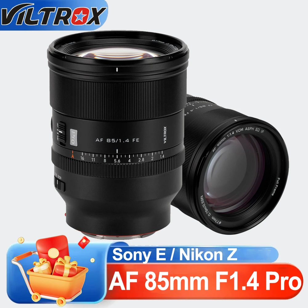 

Объектив Viltrox AF 85mm F1.4 Pro с автофокусом и большой апертурой для полнокадровых камер Sony E Mount A7, A7R, A7RII, ev-e10 ii, a6700, a6600, a9, Nikon Z