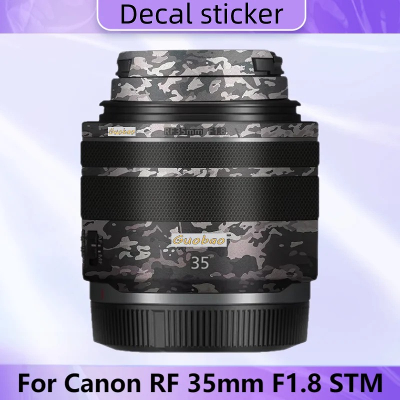 

Наклейки на объектив Canon RF35mm F1.8 STM RF35 F1.8, наклейка на объектив, обертка, крышка для Canon 35 1,8, скины объектива 35F1.8