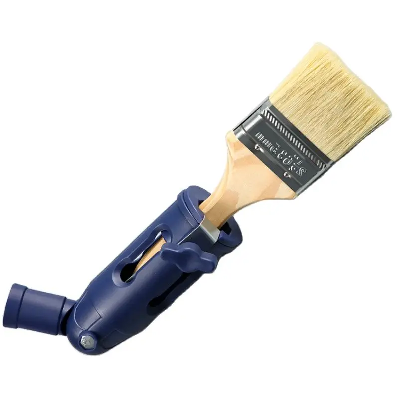 Multi-Angle Paint Brush Extender, Paint Edger Tool For High Ceiling Multi Position Paint Brush and Roller Extender With A Brush