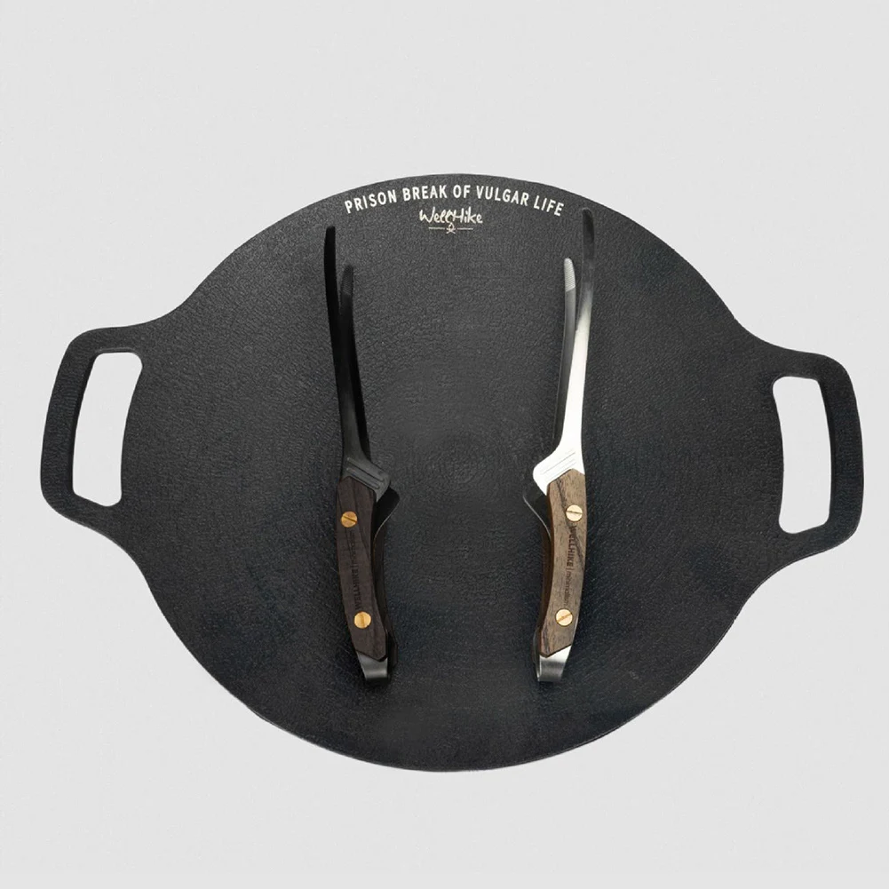 ملقط التخييم خمر نزهة اللحوم كليب الفولاذ المقاوم للصدأ مكافحة السمط خفيفة الوزن أدوات المائدة في الهواء الطلق لوازم التخييم #4