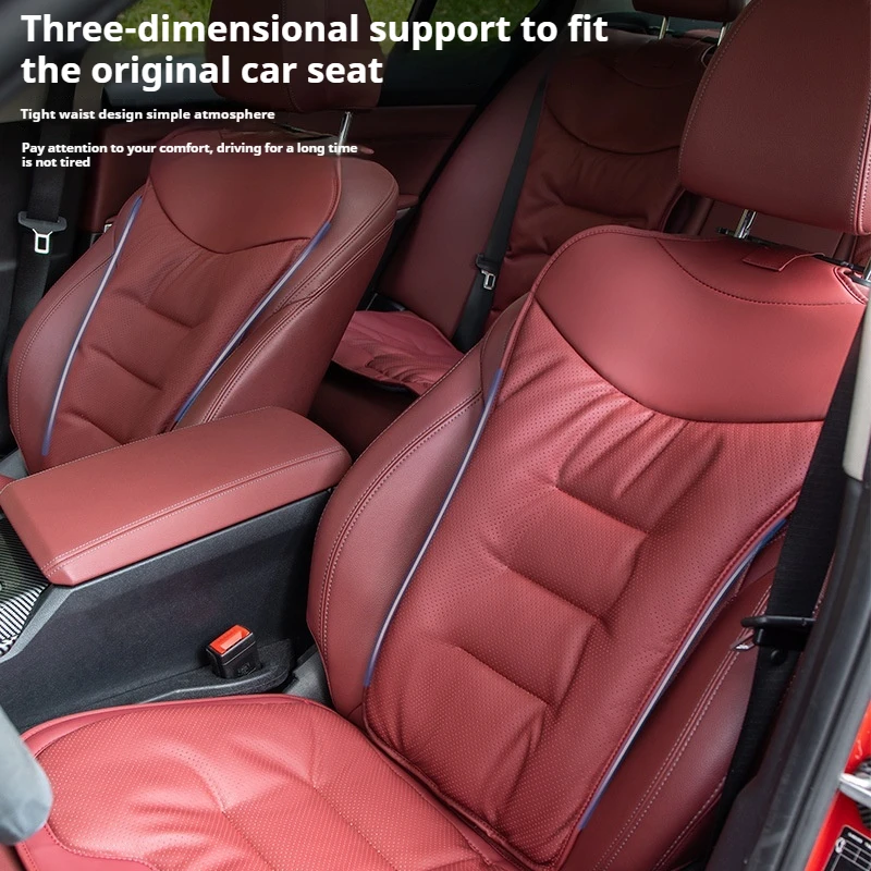 Suitable Seat Cushion Rear Integrated Main Driving Single-piece Ventilated Four-season Cushion Universal Anti-fouling Leather