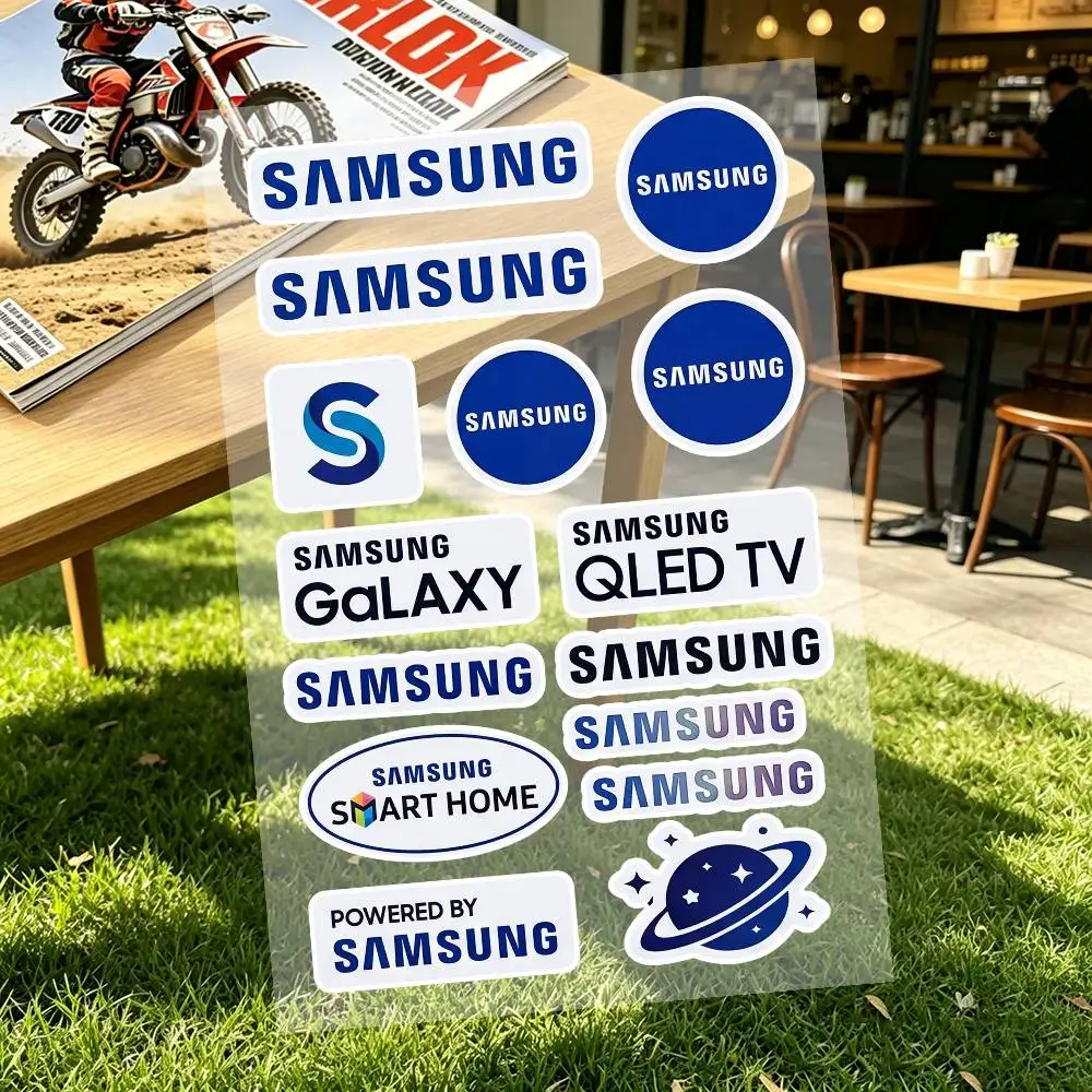S-SAM S-SU N-NG Reflective Motorcycle Stickers, 3M Safety Warning At Night In The Dark Scooter Helmets
