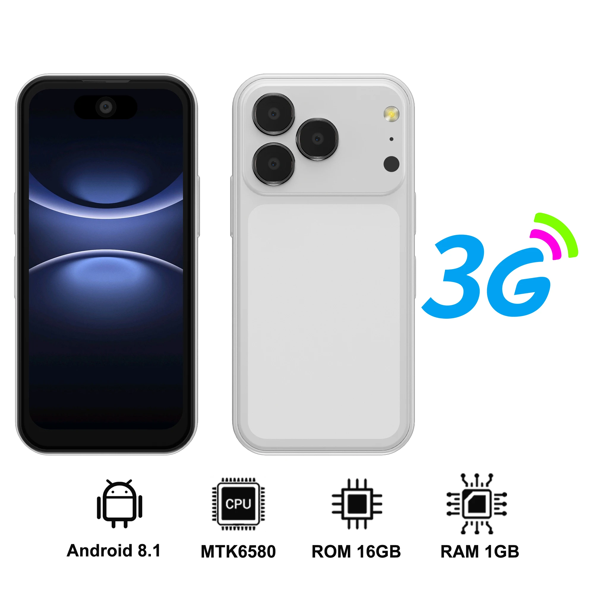17PRO MAX Mini Android Smartphone 3G Network Dual SlM 3.75