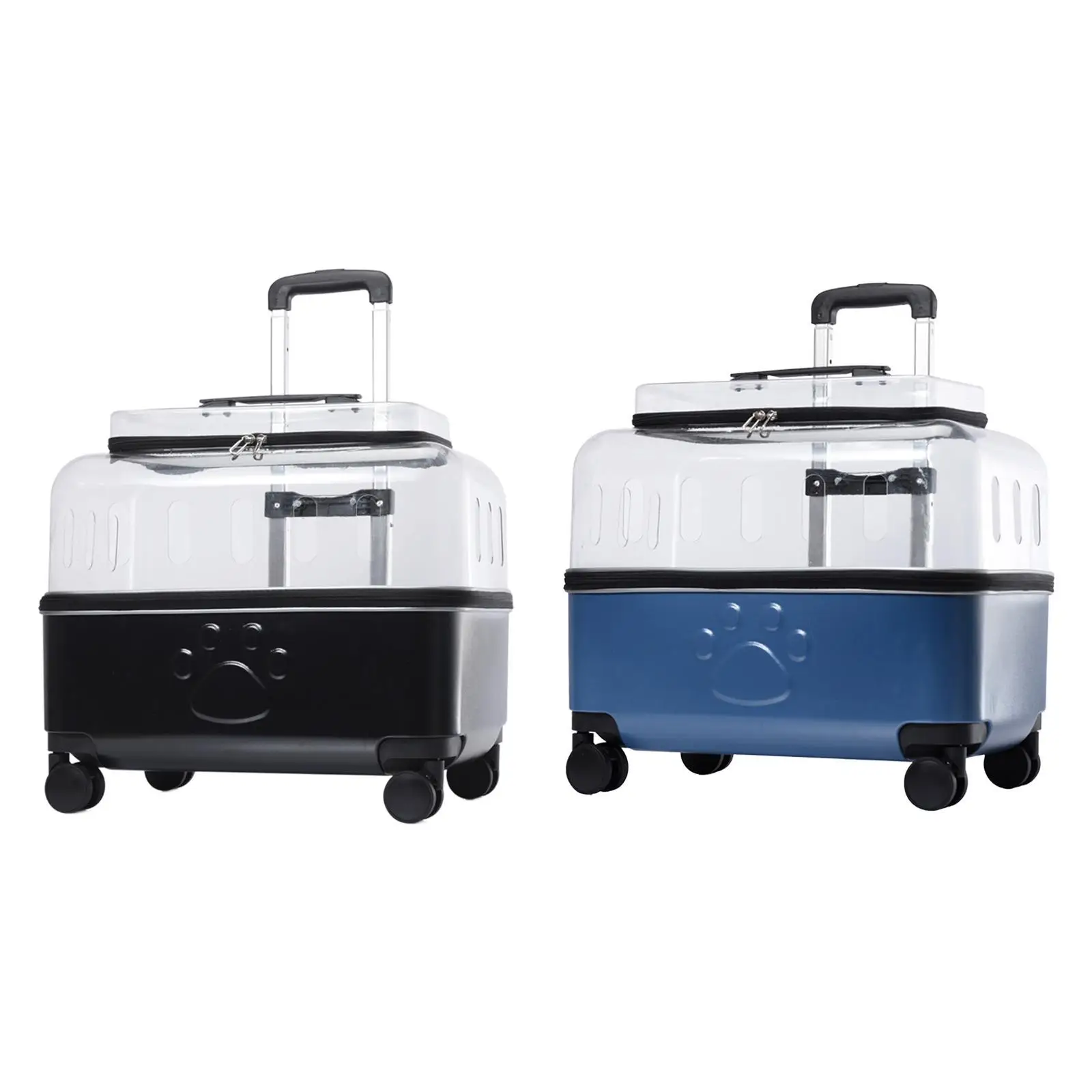 

Cat Carrier Suitcase Kitty Carrier Trolley Breathable Pet Travel Carrier