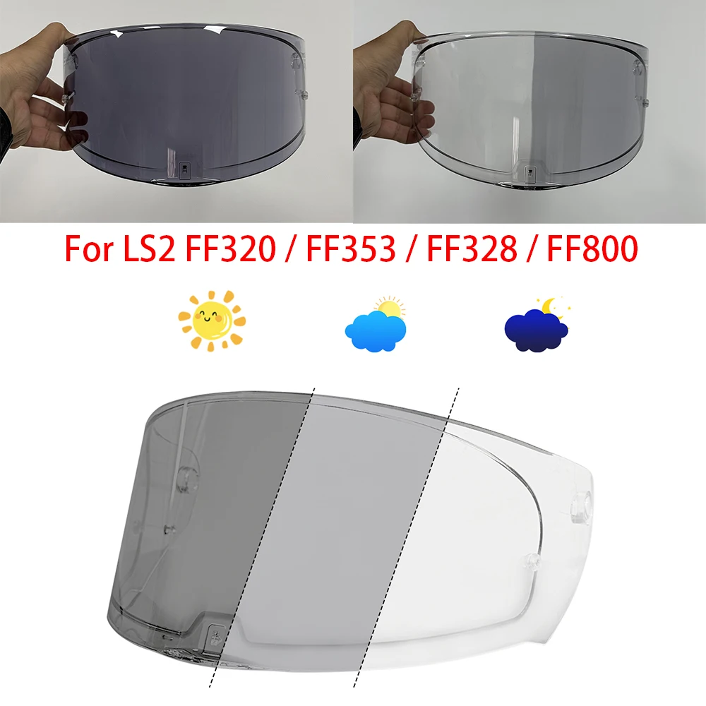 

Helmet Photochromic Visor Uv Protection Casco Moto Visera Sunshield for LS2 FF353 FF328 FF800 FF320 Helmet hromic lens