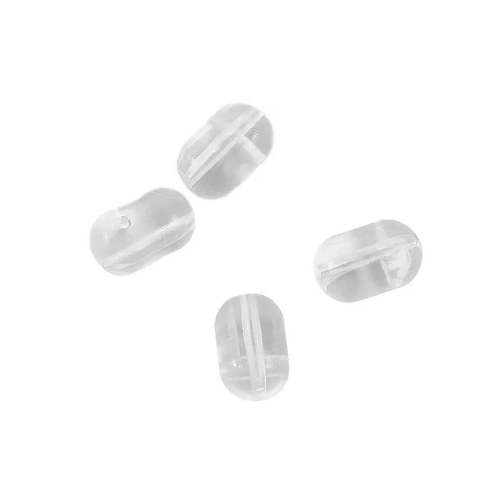 Pesca Pesca de carpa transparente doble perla cebo de Pesca cuentas cruzadas de Pesca cuentas transparentes cuentas de Pesca cuentas de doble agujero cruzado