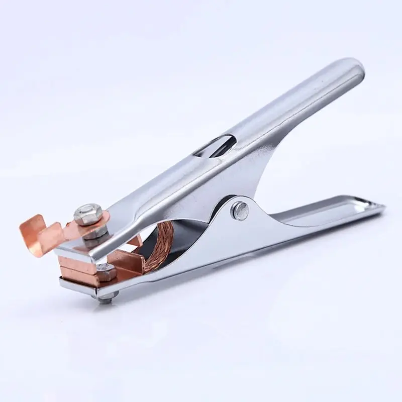 Heavy Duty Ground Clamp, 300 Amp Welding Clamp Holder Electroplated Welding Earth Clamp for Manual Welder Copper