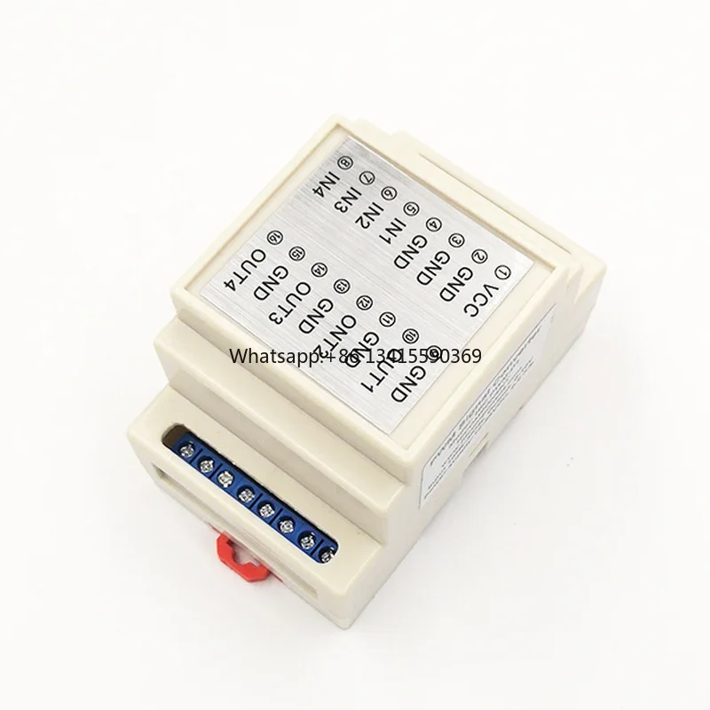 

4-channel Isolated PWM to 4-20mA 0-10V Cycle to 0-5V 0-20mA DC Current Voltage Signal Converter DIN Rail 5-24V Amplitude