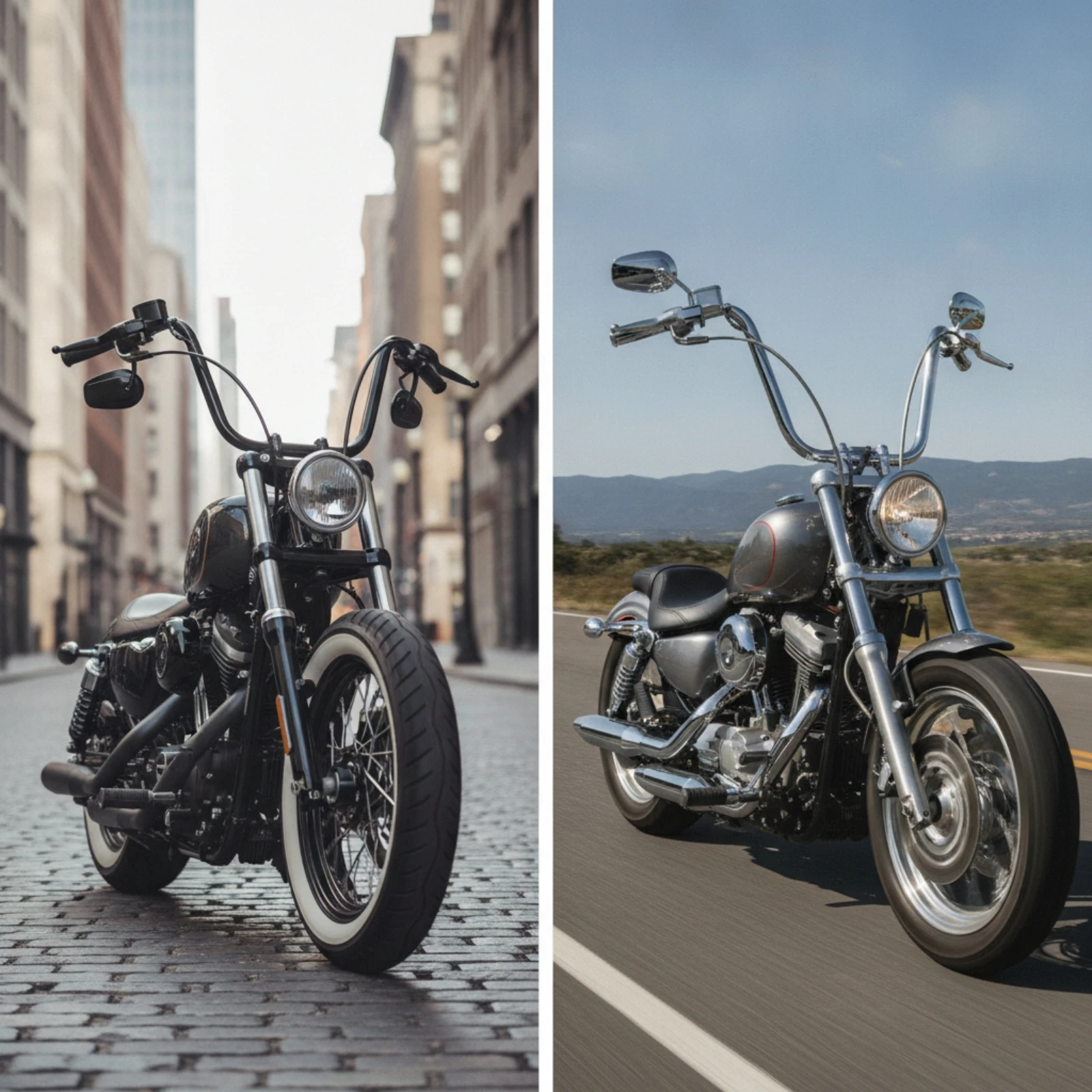Bent Handlebar Heavy Duty Motorcycle Handlebar with Clamp Area Multi Clamp Bar Long Long-Lasting for Riders