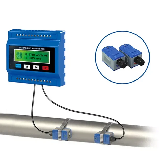 TUF2000M Ultrasonic Flow Meter Complete with TM-1 2 Probes