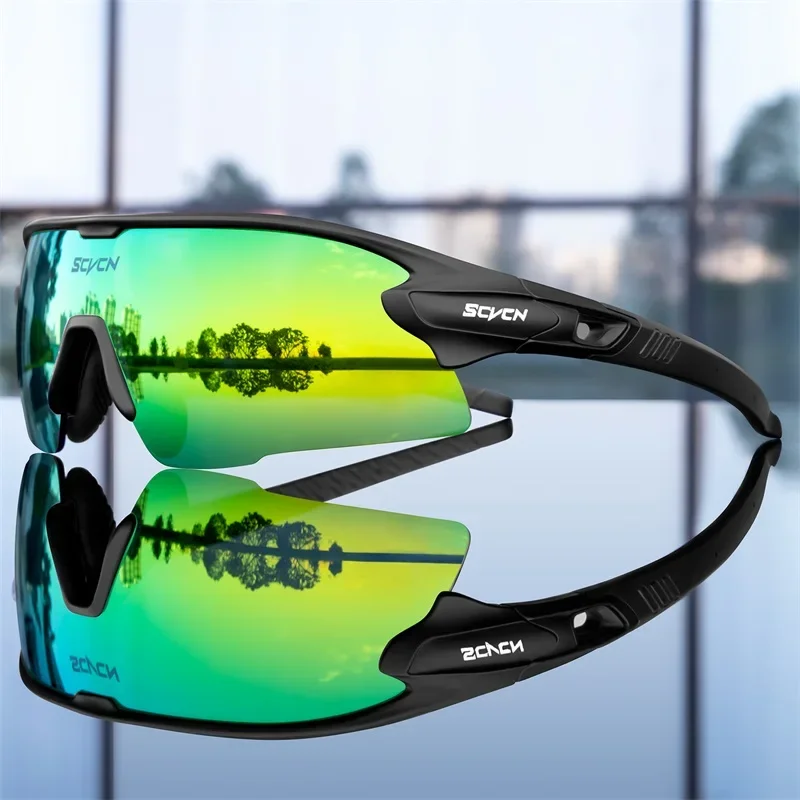 SCVCN Männer Outdoor Mountainbike Radfahren Gläser Frauen Sport Sonnenbrille MTB Rennrad Radfahren Brillen UV400 Wandern Brille