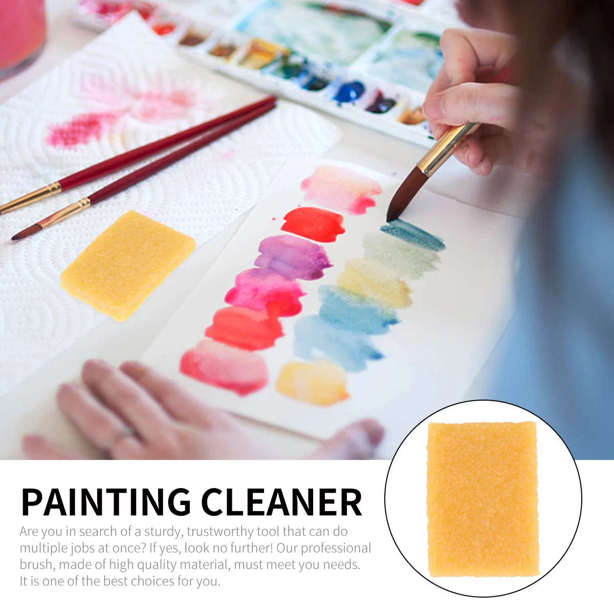 

3Pcs Watercolor Cleaning Brush Natural Rubber Eraser Painting Tools Art Supplies Pigment Remover Watercolor Eraser